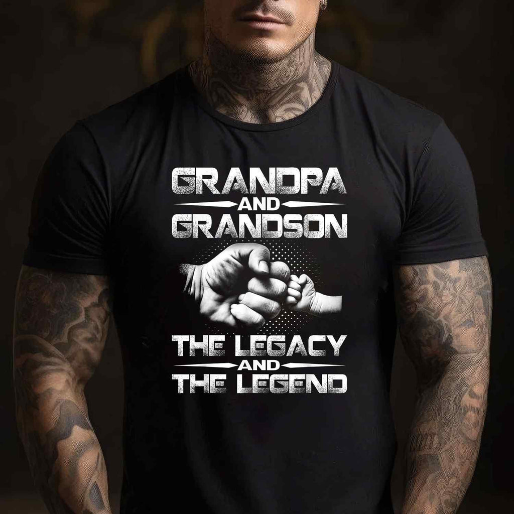 It’s Official I’m the Favorite Grandson Funny Family Tee T-Shirt Adults