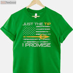 Just The Tip I Promise Hunting Shirt, Funny Bowhunting Camo Joke Tee