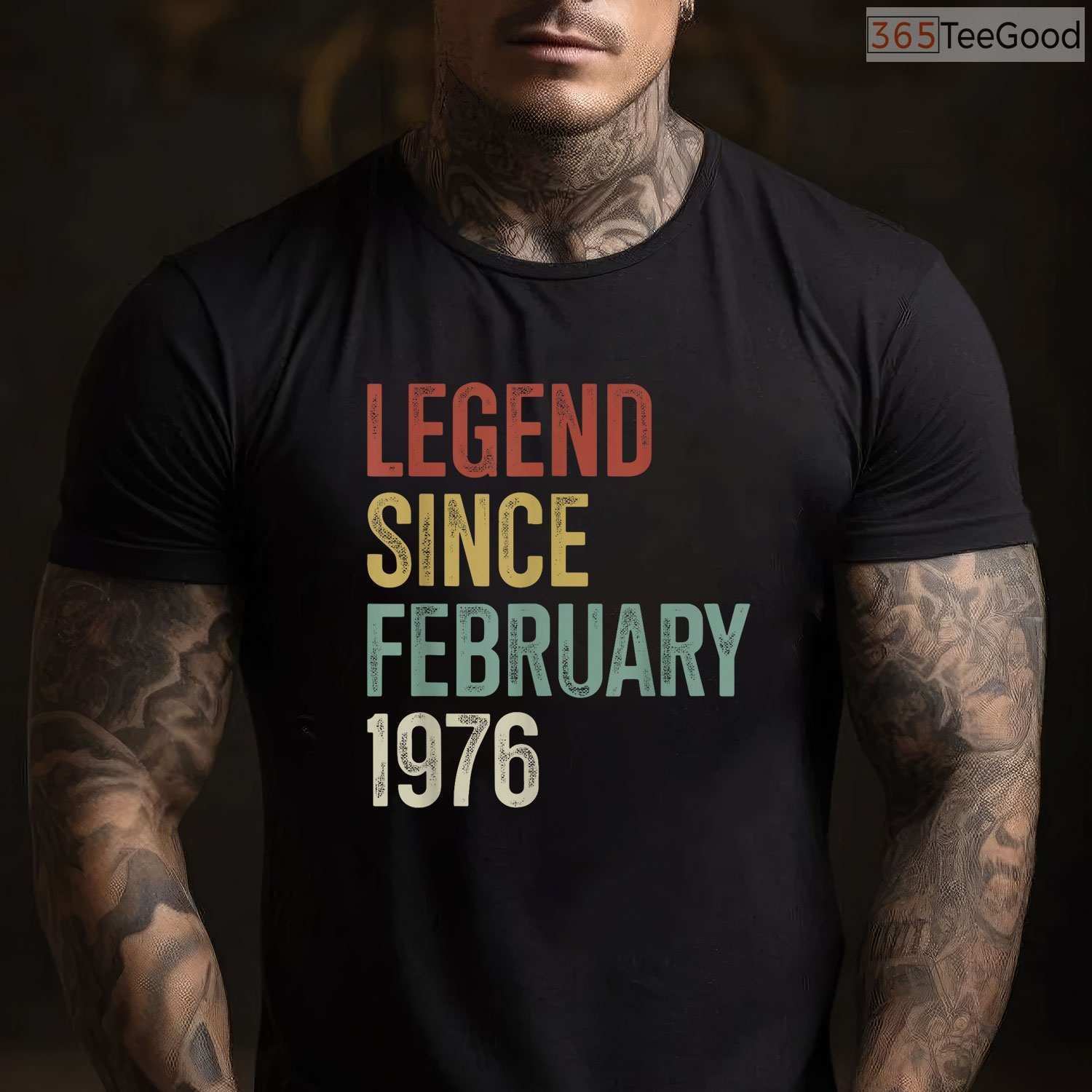 Legend Since February 1976 Shirt – 50th Birthday Gift 50 Years Old