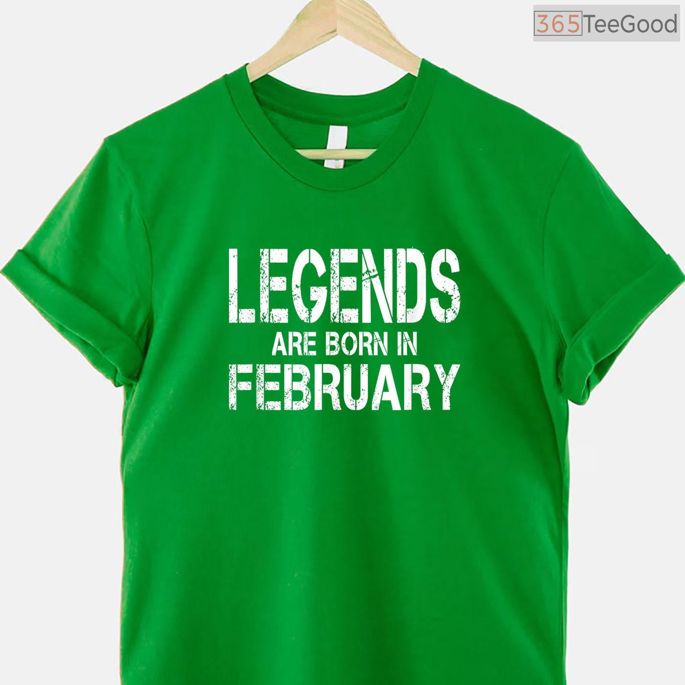 Legends Are Born In February Shirt – Distressed Vintage Birthday Gift