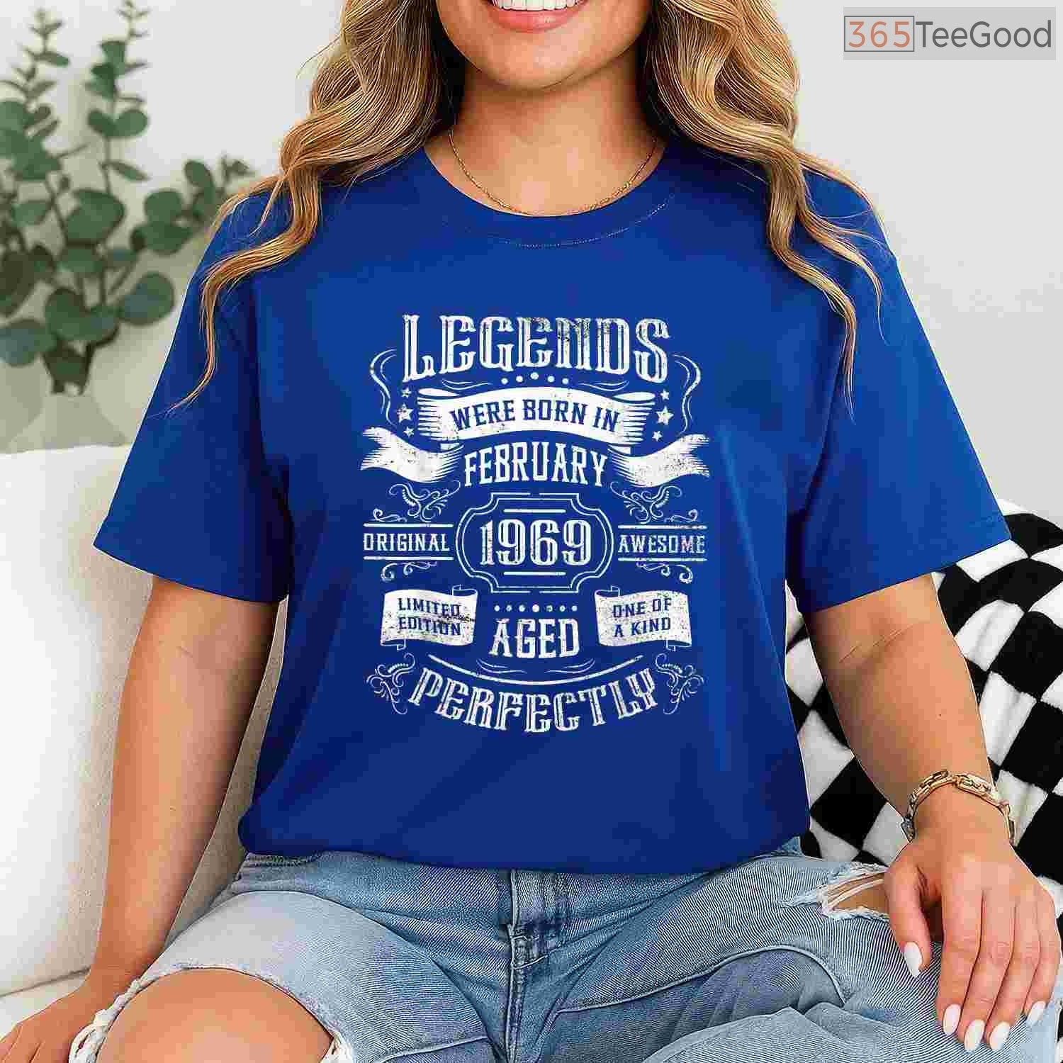 Legends Were Born In February 1969 Shirt – Vintage Birthday Gift Tee