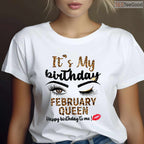 Leopard Print February Birthday Shirt – Happy Birthday To Me T-Shirt