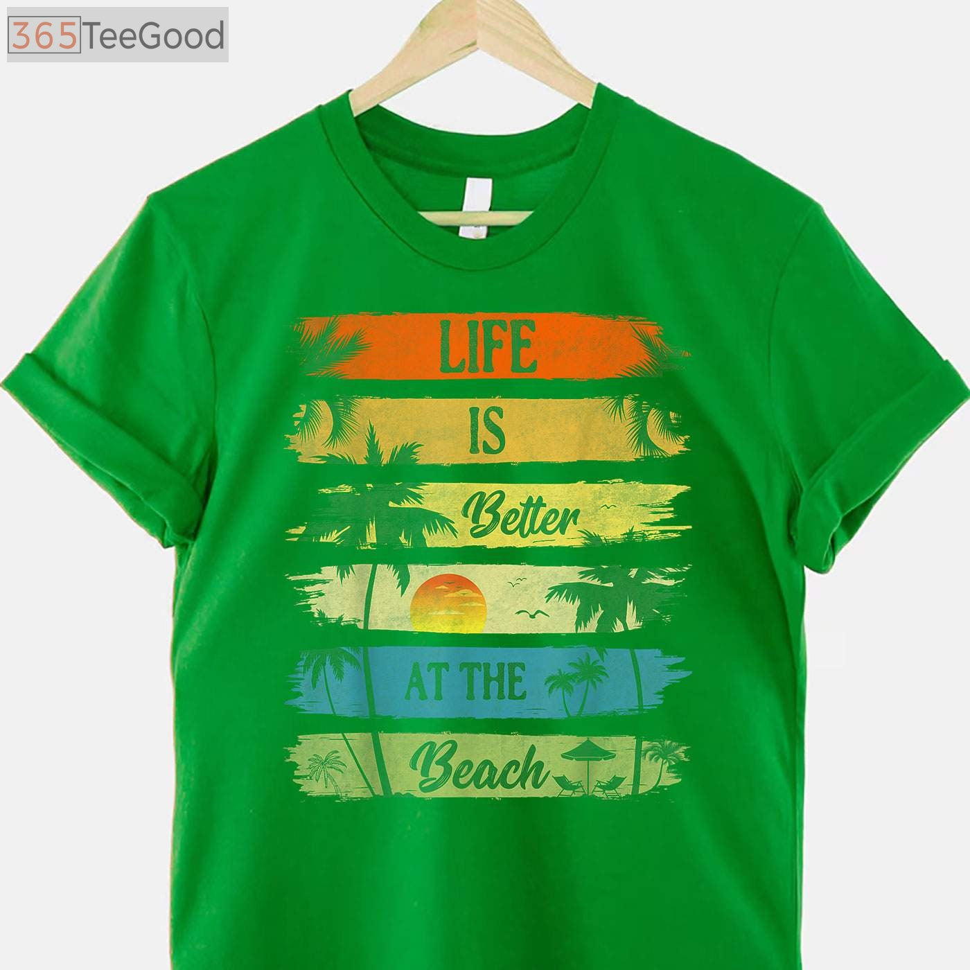Life Is Better At The Beach T-Shirt - Relaxing Summer Vacation Ocean Gift