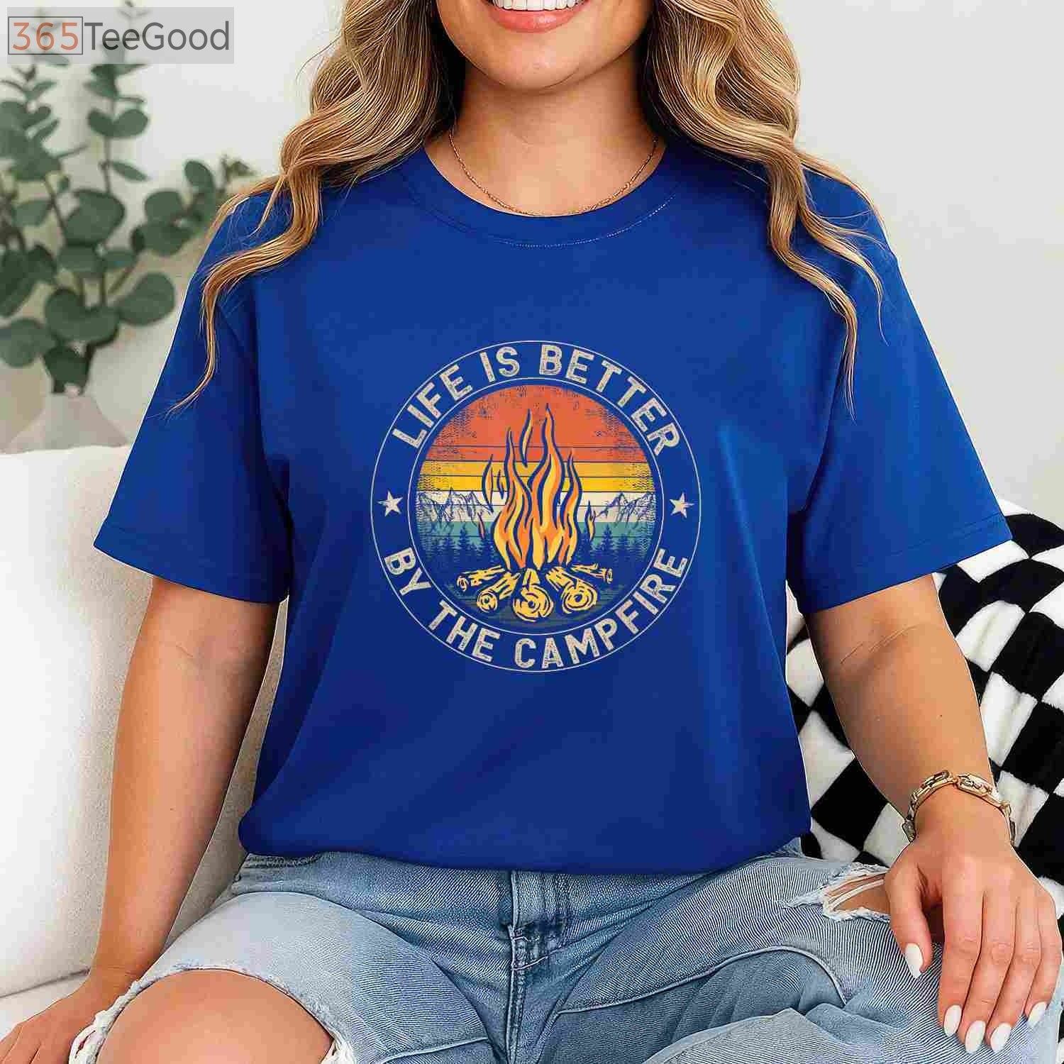 Life Is Better By The Campfire T-Shirt - Outdoor Camping Lover Apparel