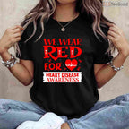 Long Sleeve Go Red Shirt – US Heart Health Month Awareness T-Shirt