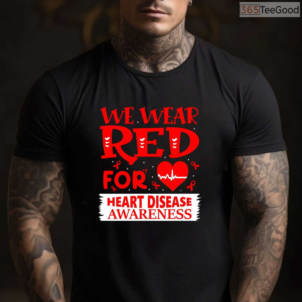 Long Sleeve Go Red Shirt – US Heart Health Month Awareness T-Shirt