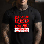 Long Sleeve Go Red Shirt – US Heart Health Month Awareness T-Shirt