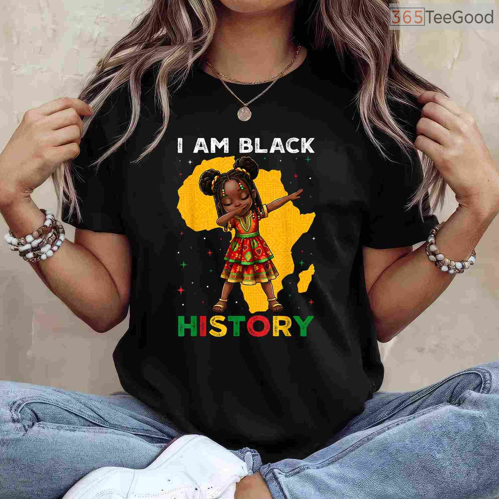 Magical Black Girl T-Shirt African American Afro Kids Pride Black History Month Shirt