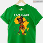 Magical Black Girl T-Shirt African American Afro Kids Pride Black History Month Shirt