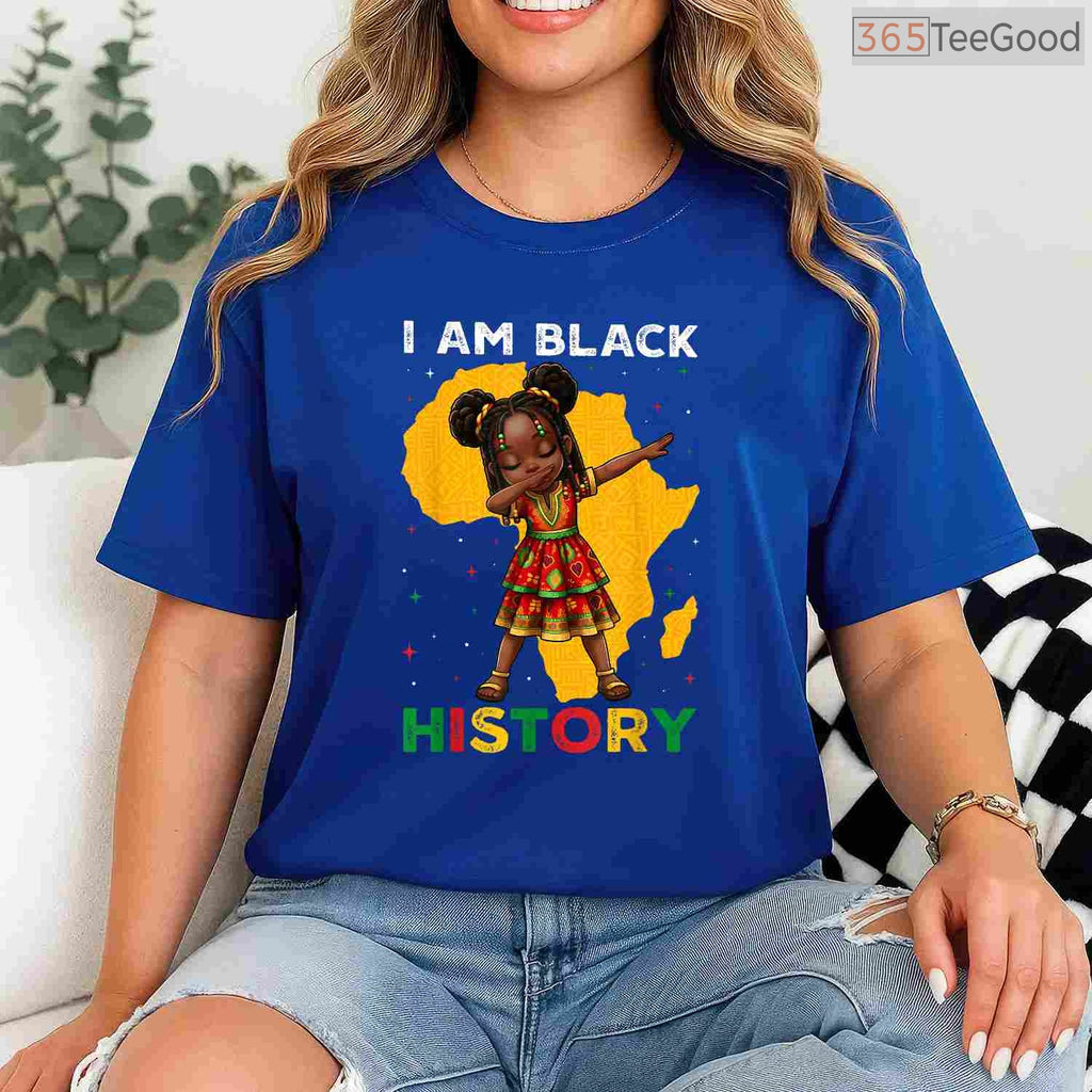 Magical Black Girl T-Shirt African American Afro Kids Pride Black History Month Shirt