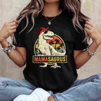 Mamasaurus T-Rex Dinosaur Funny Mom Mommy T-Shirt Tee for Women Unisex Adults