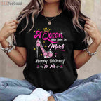 March Birthday Girl T-Shirt - A Queen Was Born In March Gift for Women Adults