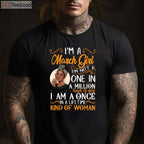 March Girl Pisces Birthday T-Shirt - Melanin Black Queen Birthday Gift for Adults