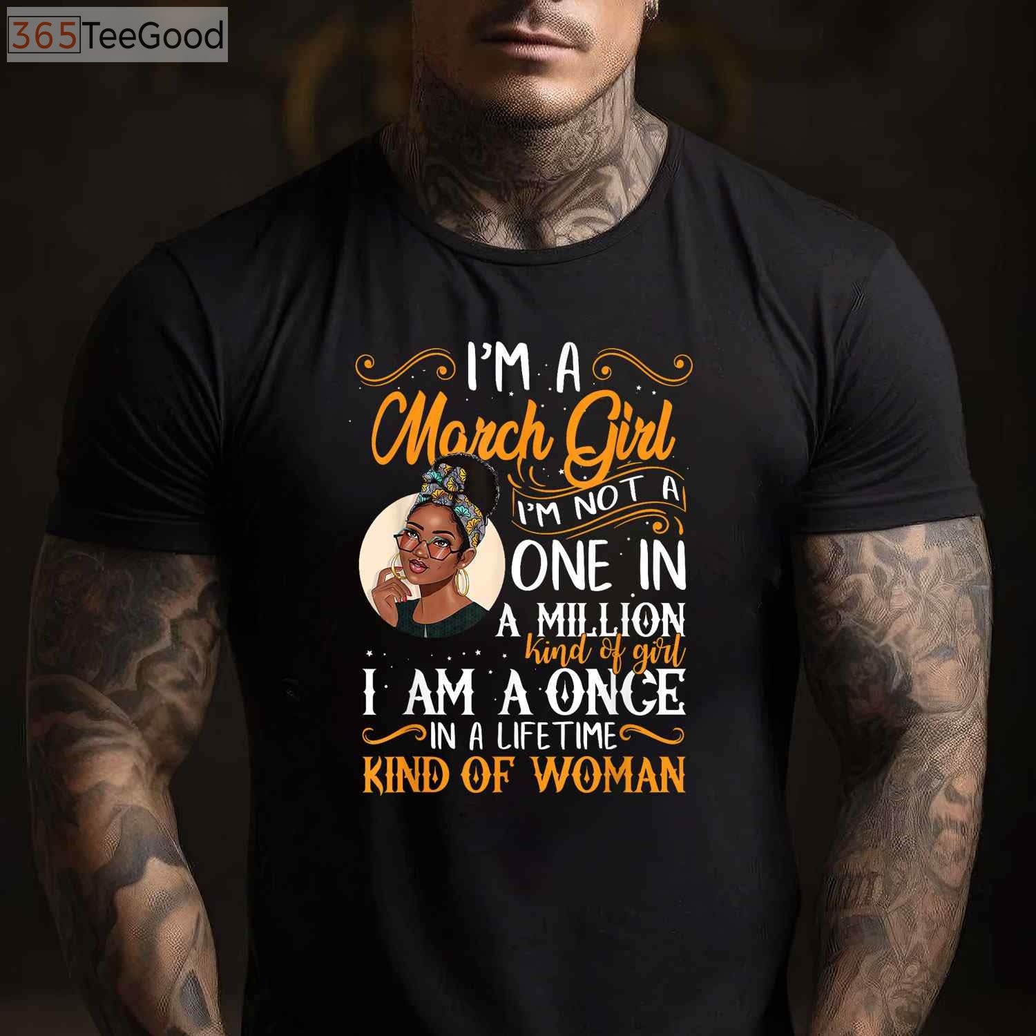 March Girl Pisces Birthday T-Shirt - Melanin Black Queen Birthday Gift for Adults