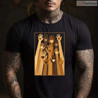 Melanin Hand Hearts T-Shirt Black History Month BLM Love African American Pride Shirt
