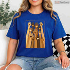 Melanin Hand Hearts T-Shirt Black History Month BLM Love African American Pride Shirt