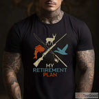 My Retirement Plan Hunting and Fishing Shirt, Grandfather Outdoor Hobby Tee