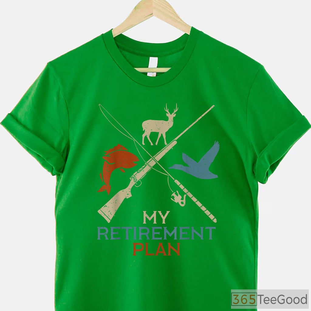 My Retirement Plan Hunting and Fishing Shirt, Grandfather Outdoor Hobby Tee