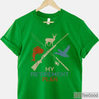 My Retirement Plan Hunting and Fishing Shirt, Grandfather Outdoor Hobby Tee
