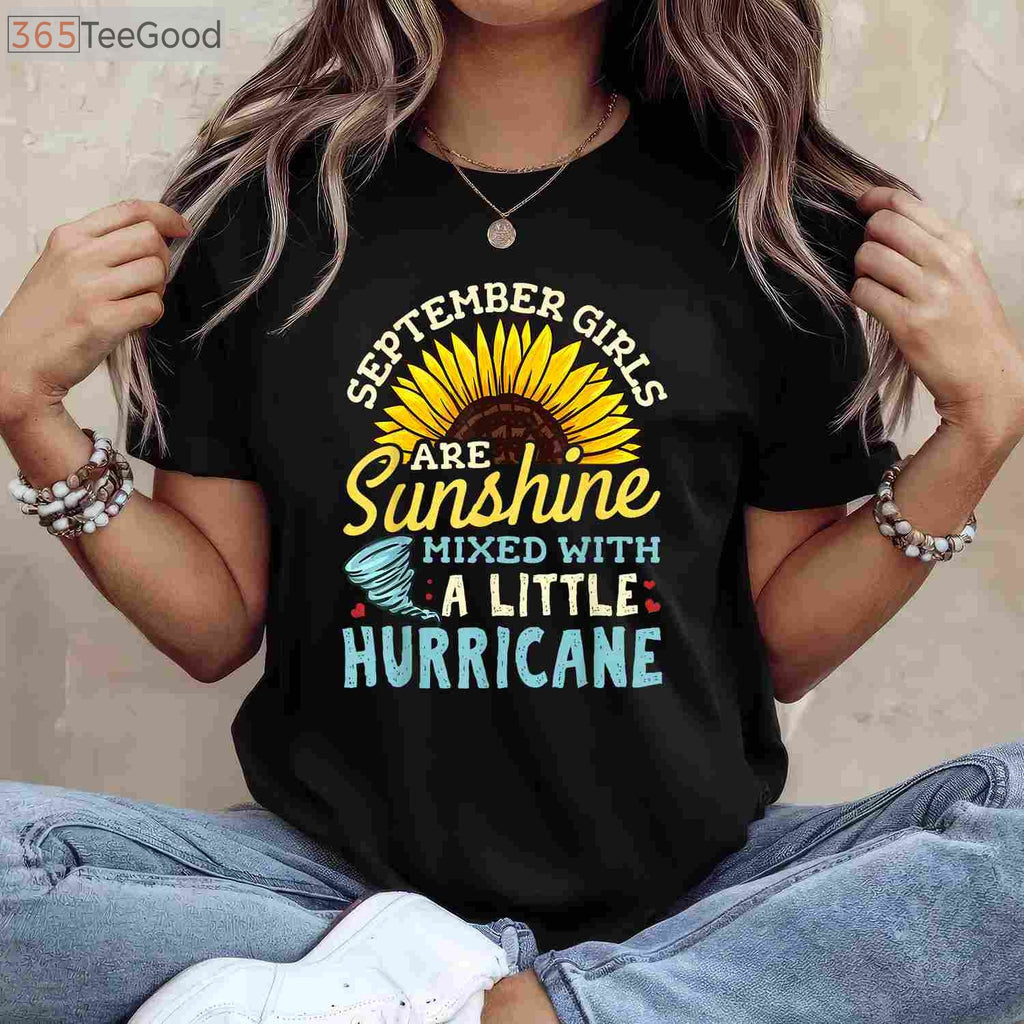 Official September Girl Birthday Celebration Shirt - Cute Autumn Birthday Apparel