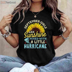 Official September Girl Birthday Celebration Shirt - Cute Autumn Birthday Apparel