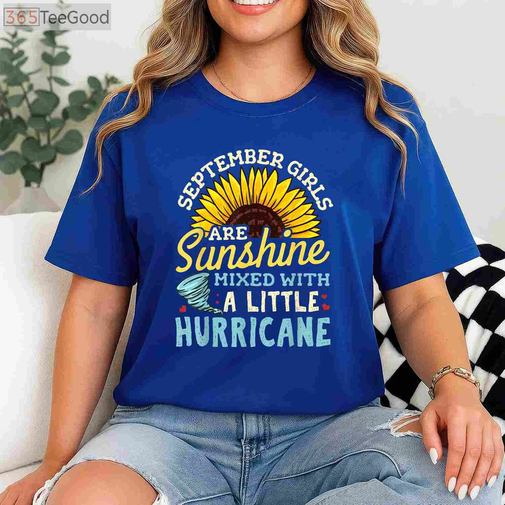 Official September Girl Birthday Celebration Shirt - Cute Autumn Birthday Apparel