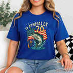O'fishally 70 Years Old Fishing Shirt, Funny 70th Birthday Gift for Fishermen