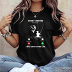 On My Other Line Mens Fishing Shirt - Funny Misplaced Call Angler Tee