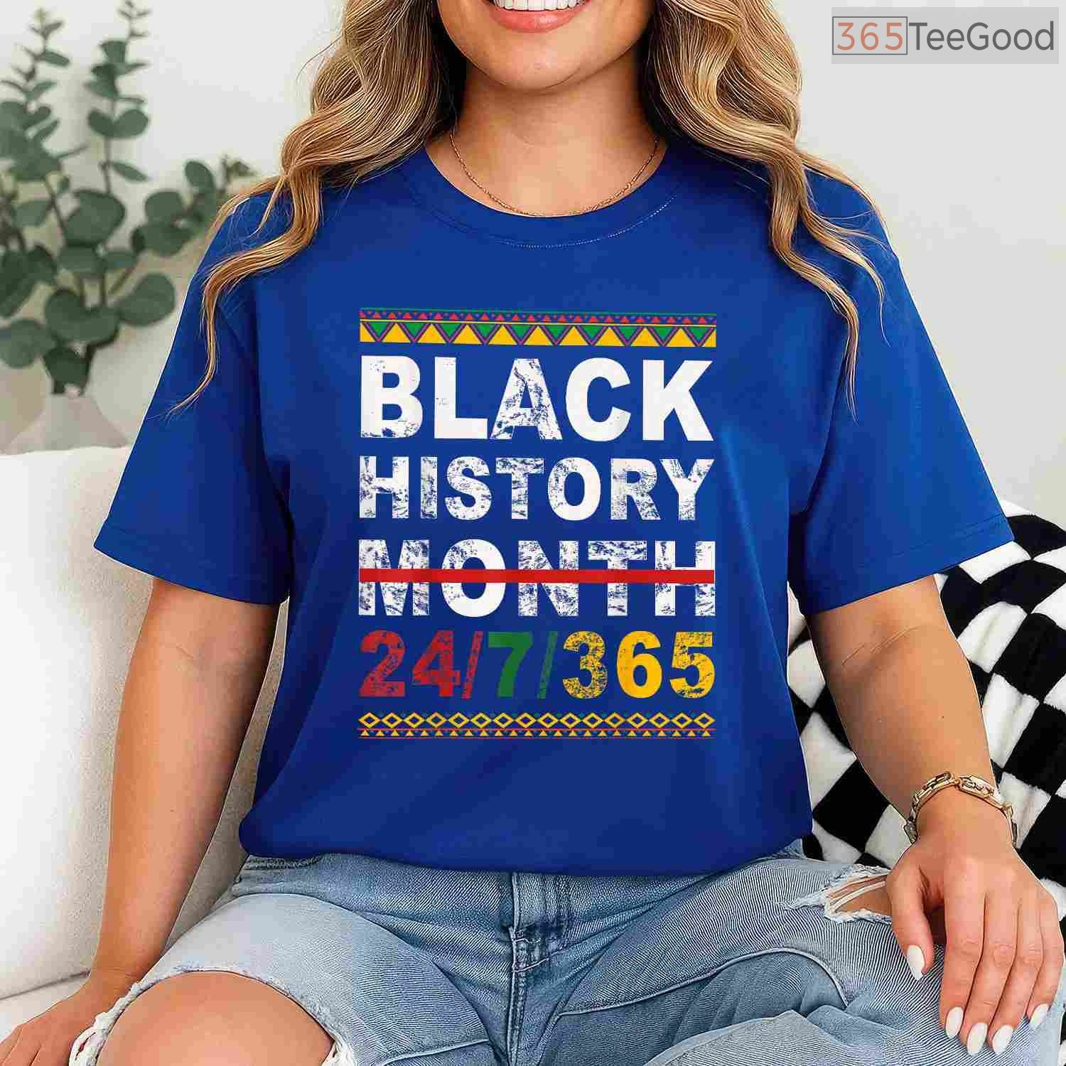 One Month Can't Hold Our History T-Shirt 365 Days Black History Month Pride Graphic Tee