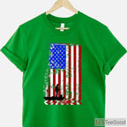 Patriotic American Flag Fishing Shirt, USA Fisherman Boat Gear for Men