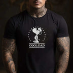 Peanuts Snoopy Cool Dad Gift Tee Classic Cartoon Fathers Day T-Shirt Men Unisex