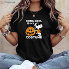 Peanuts Snoopy Cool Halloween Costume T-Shirt - Funny Joe Cool Pumpkin Tee