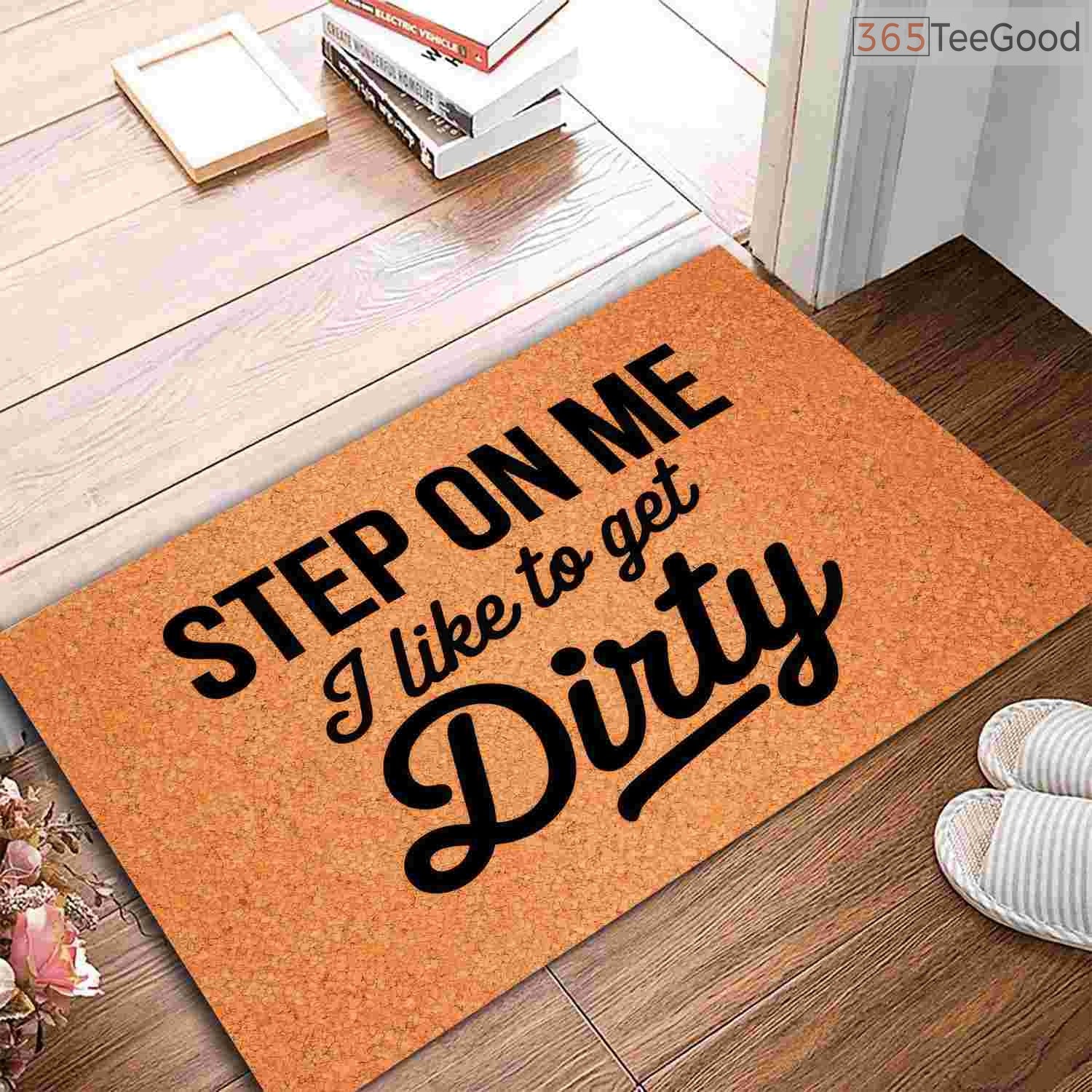 Personalized Funny Welcome Doormat Step On Me - Unique Non-Slip Porch Rug for Apartment