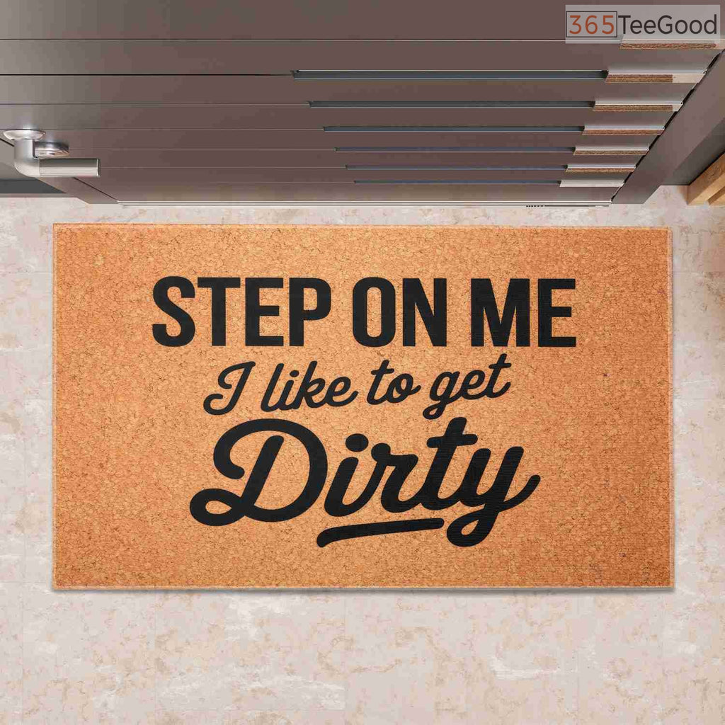 Personalized Funny Welcome Doormat Step On Me - Unique Non-Slip Porch Rug for Apartment