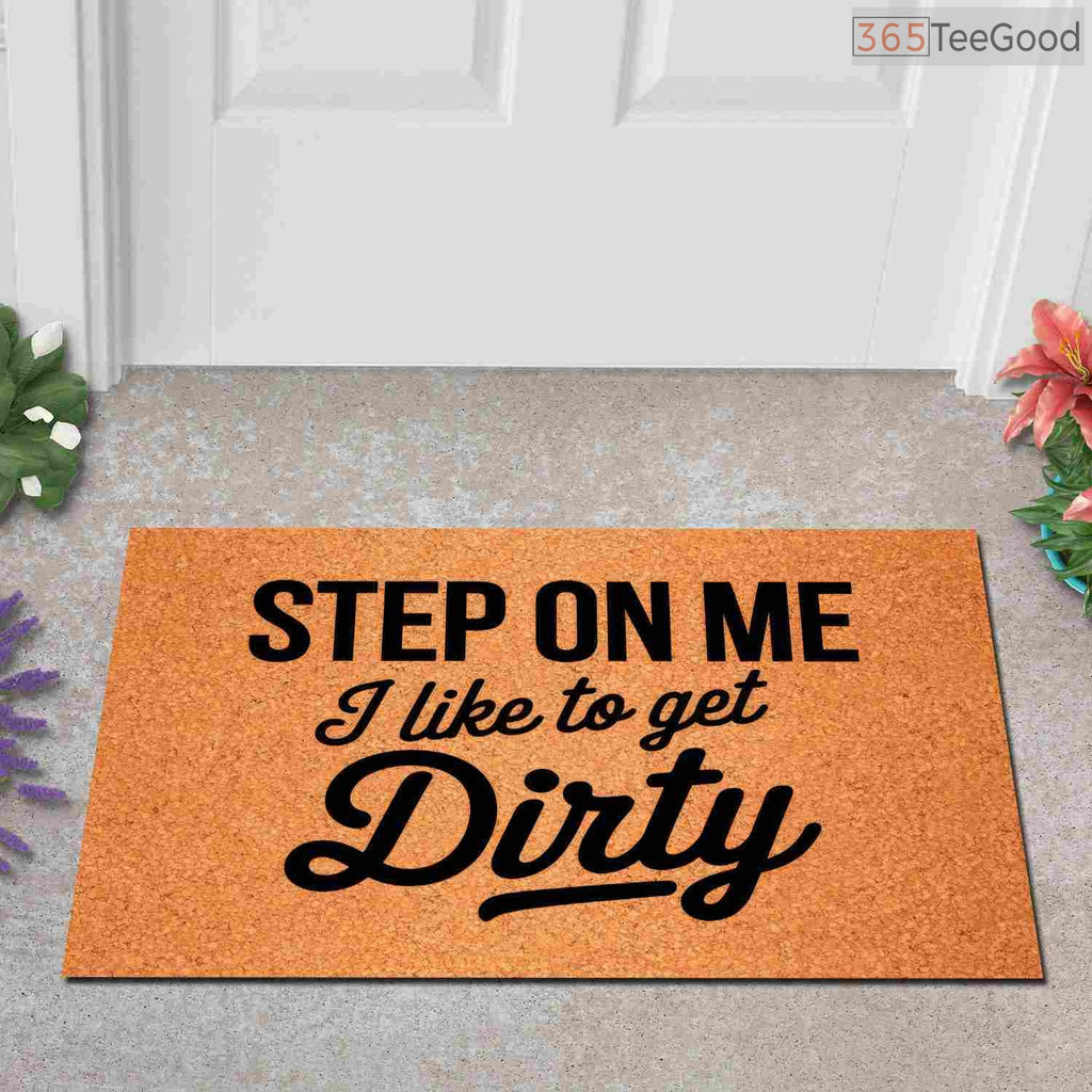 Personalized Funny Welcome Doormat Step On Me - Unique Non-Slip Porch Rug for Apartment
