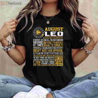 Premium Leo Zodiac Sign Birthday Shirt - Best August Born Horoscope Apparel
