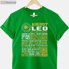 Premium Leo Zodiac Sign Birthday Shirt - Best August Born Horoscope Apparel