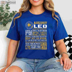 Premium Leo Zodiac Sign Birthday Shirt - Best August Born Horoscope Apparel