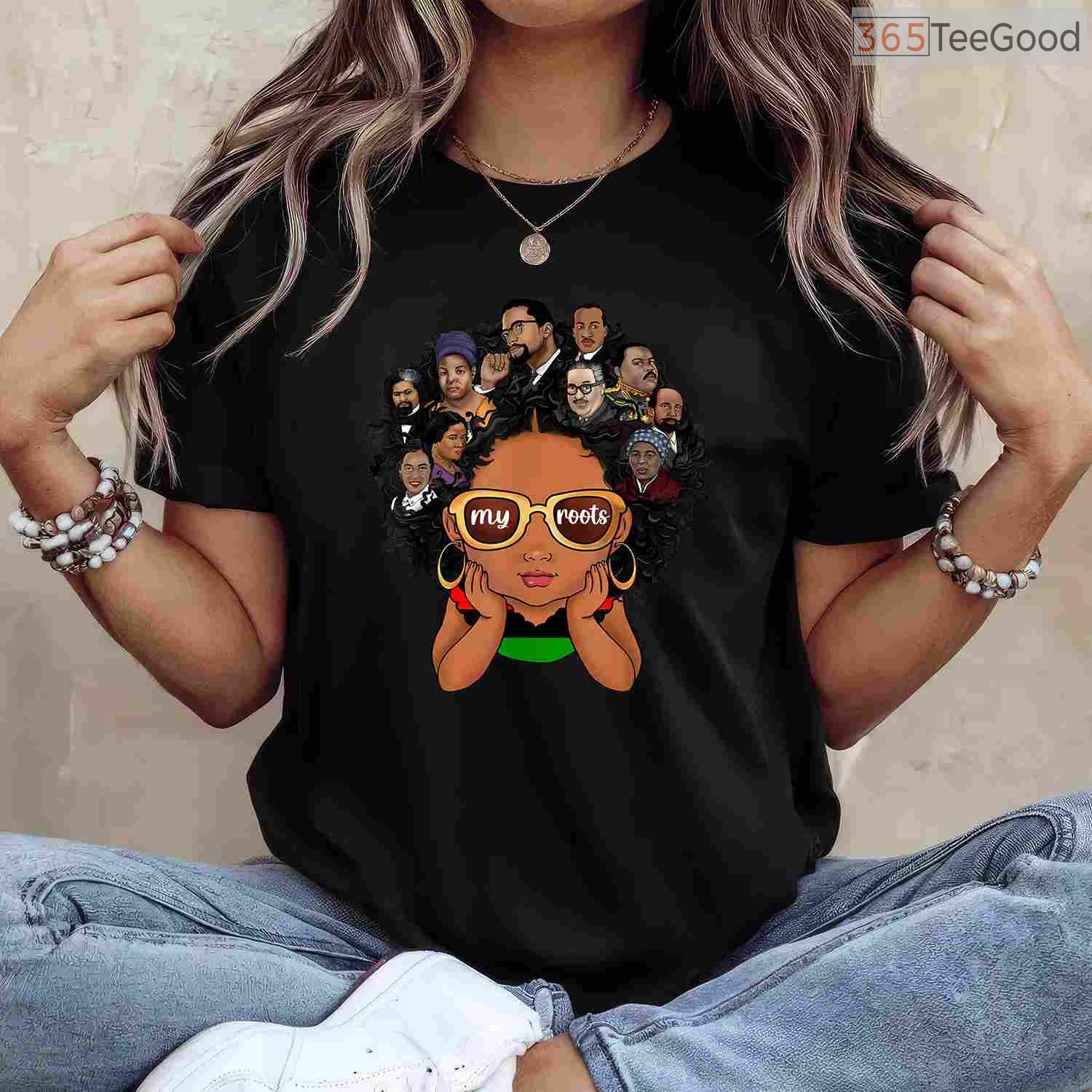 Pride Afro Melanin Girl T-Shirt Black History Month Kids Empowerment Shirt for Girls
