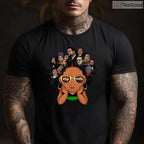 Pride Afro Melanin Girl T-Shirt Black History Month Kids Empowerment Shirt for Girls