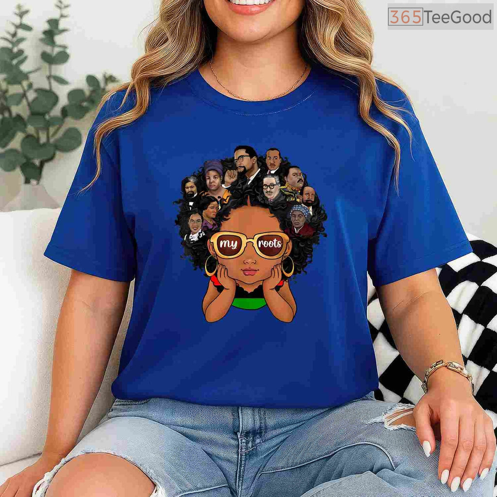 Pride Afro Melanin Girl T-Shirt Black History Month Kids Empowerment Shirt for Girls