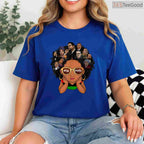 Pride Afro Melanin Girl T-Shirt Black History Month Kids Empowerment Shirt for Girls