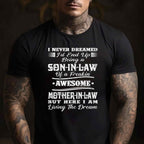 Proud Son-in-Law of a Freaking Awesome Mother-in-Law Tee T-Shirt Adults