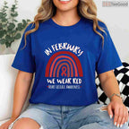 Rainbow Heart Disease Awareness Long Sleeve – February We Wear Red