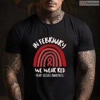 Rainbow Heart Disease Awareness Long Sleeve – February We Wear Red