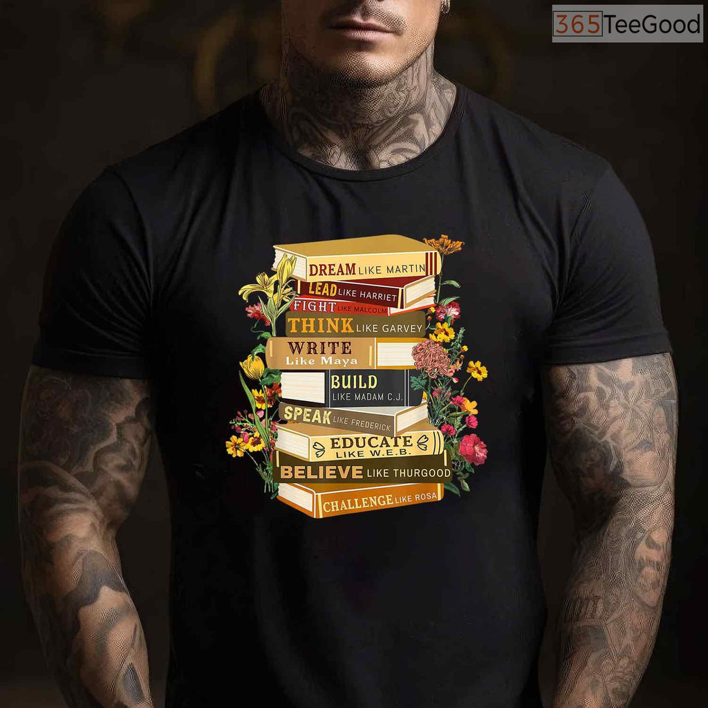 Read Black Authors T-Shirt Black History Month Book Lover Teacher Literary Gift Shirt