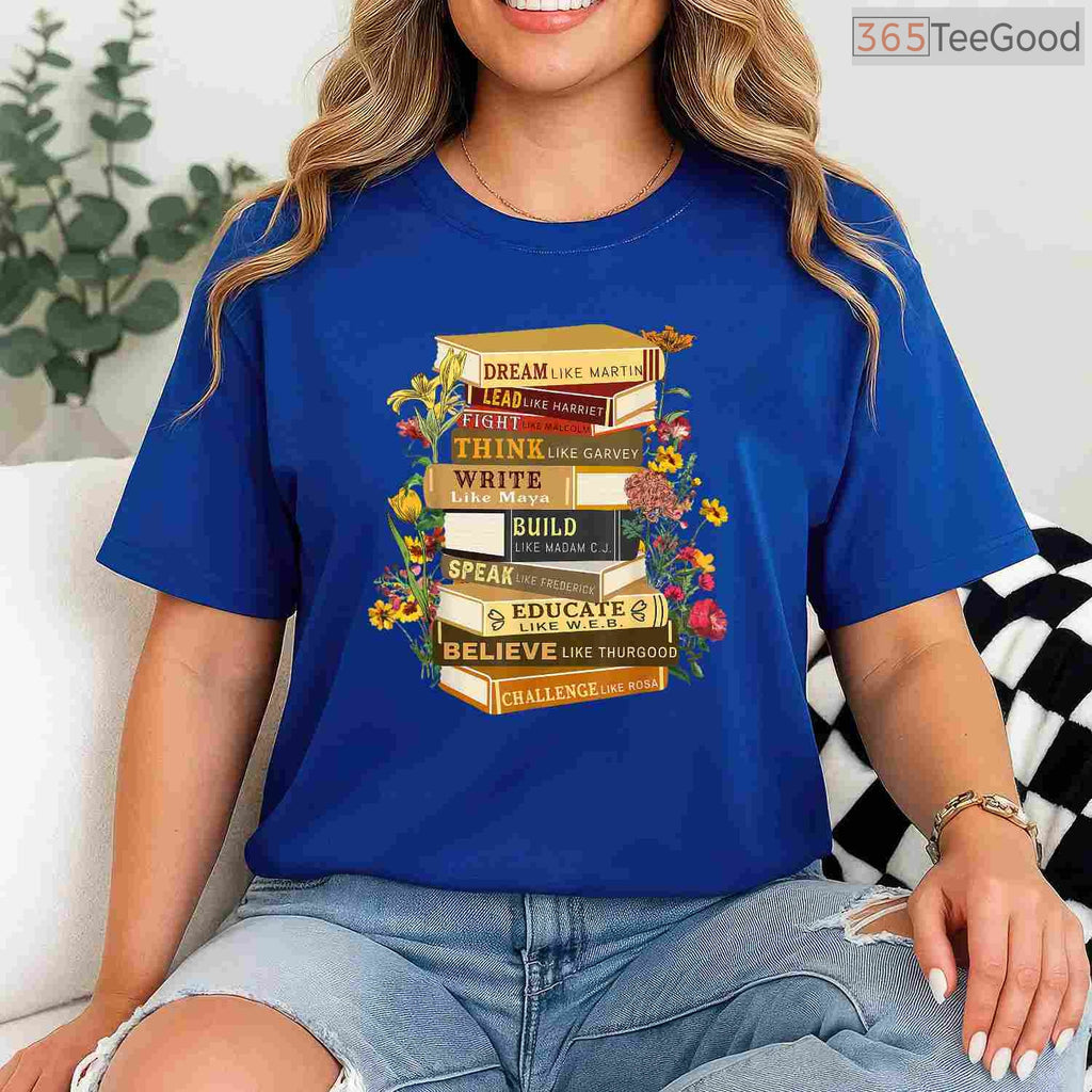Read Black Authors T-Shirt Black History Month Book Lover Teacher Literary Gift Shirt