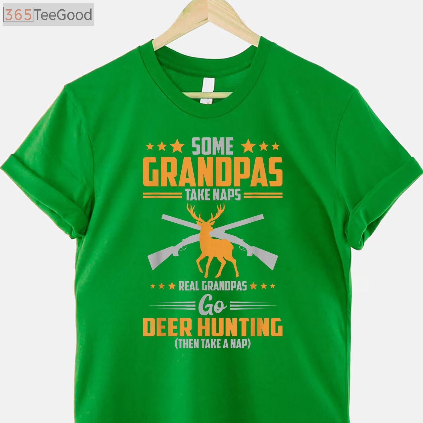 Real Grandpas Go Deer Hunting Shirt, Funny Hunting Gift for Grandfather Tee
