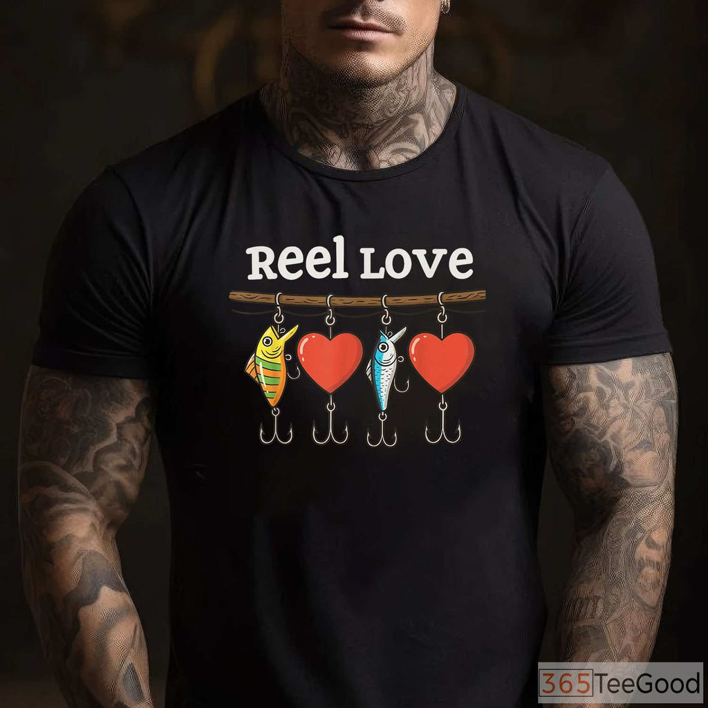 Reel Boys Valentine Fishing Shirt, Cute Valentine’s Day Gift for Young Fish Lovers