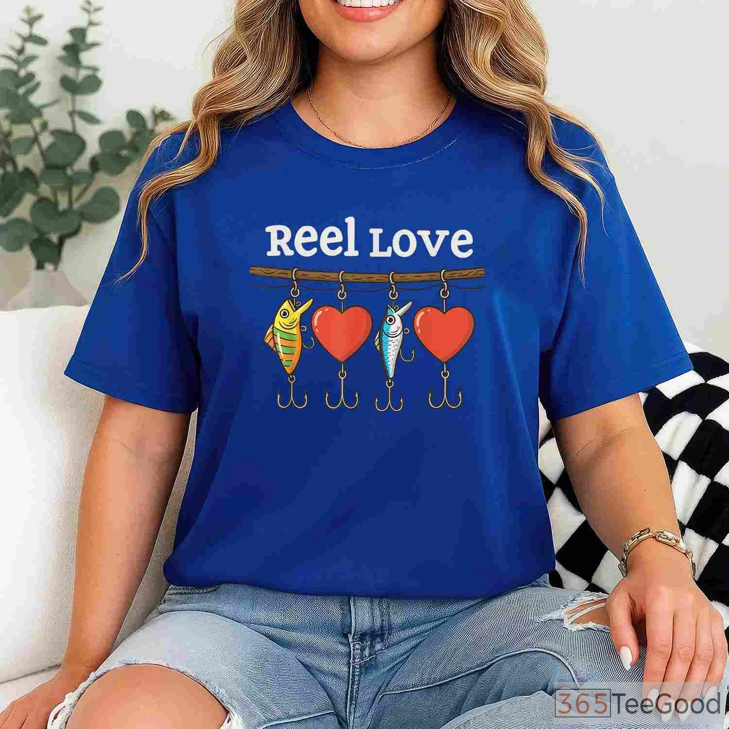 Reel Boys Valentine Fishing Shirt, Cute Valentine’s Day Gift for Young Fish Lovers